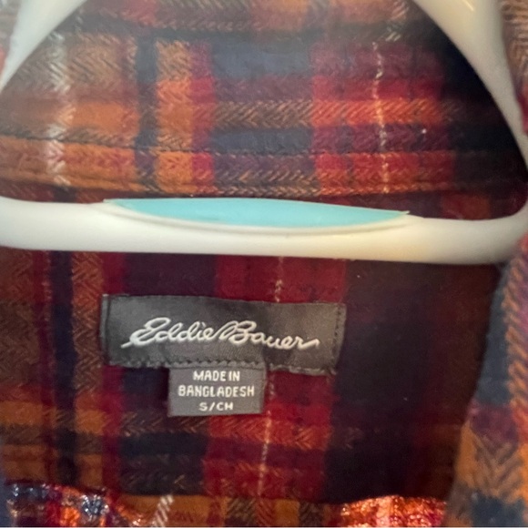 Eddie Bauer Men's Multicolor Plaid Button Down Shirt - Picture 3 of 5